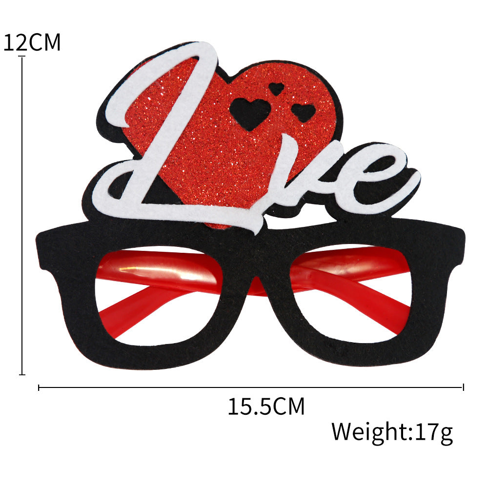 Wholesale Valentine's Day Glasses Party Party Decorations Love Love Party Glasses Photo Props